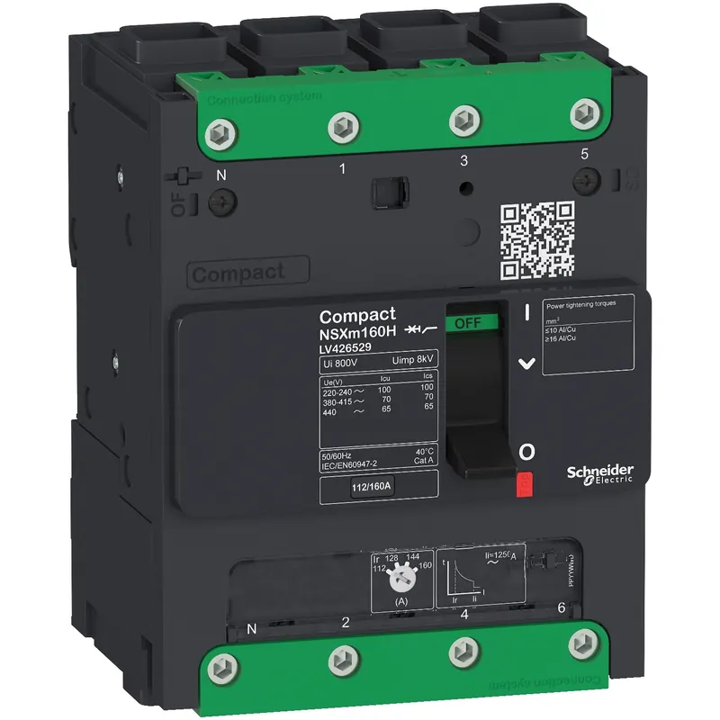 Achat Immédiat Compact NSXm – disjoncteur – 50KA – TM160D – 4P/4D – Everlink