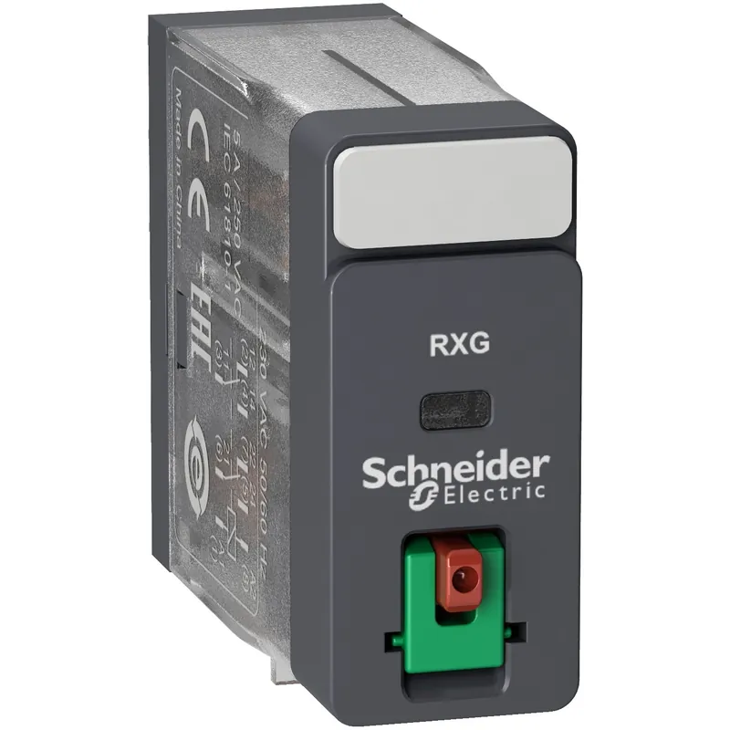 Zelio Relay RXG – relais interface – embrochab – test – 2OF – 5A – 230VAC Offre Limitée