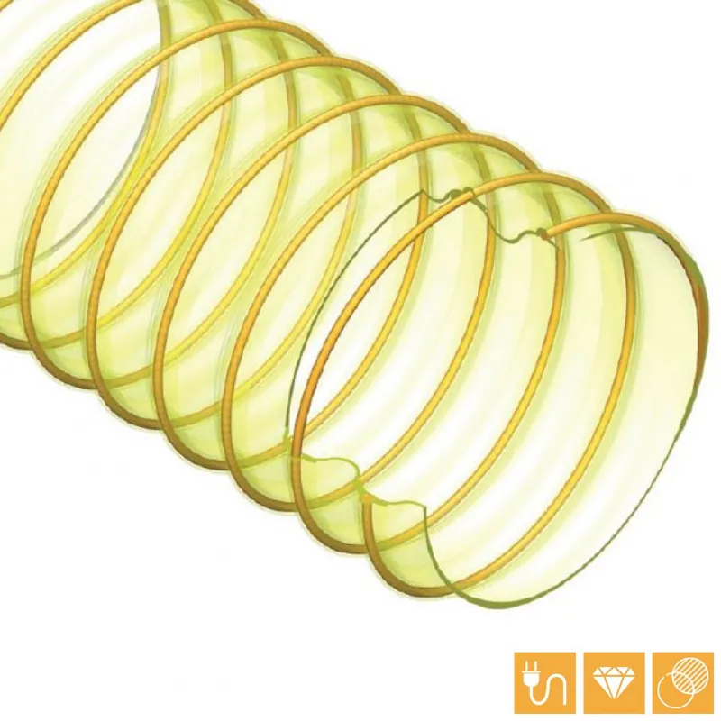 Gaine Polyurethane Industrielle Spire Acier Cuivrée Epaisseur 0,6 MM ? 60MM - Lg 10M Meilleur Prix