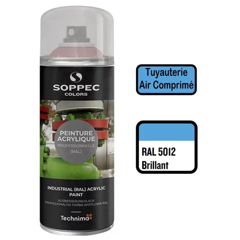 Achetez Aujourd'hui Peinture Acrylique Aérosol 520 ML Bleu 5012 - Air Comprimé