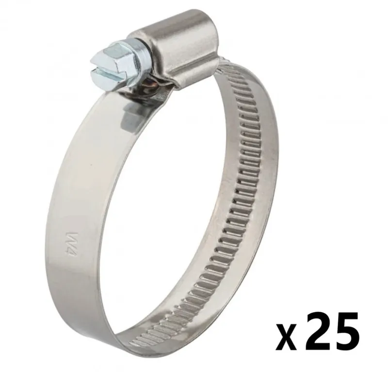 25 Colliers de Serrage Inox 304 – Vis Tangente – Feuillard 12MM ? 310>330 MM Offre Spéciale