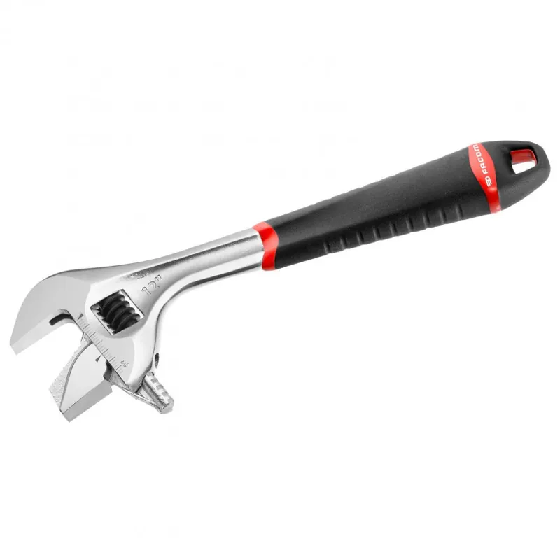 Clé à Molette Gainée - Ajustement Rapide - Mors Réversible - 12" - 41 MM - FACOM? 101.12GR Dernière Chance