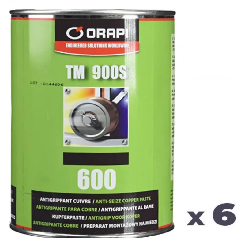 Meilleur Choix 6 Pates Antigrippantes Cuivre TM 900 S - ORAPI 600 Pot 1 Kg