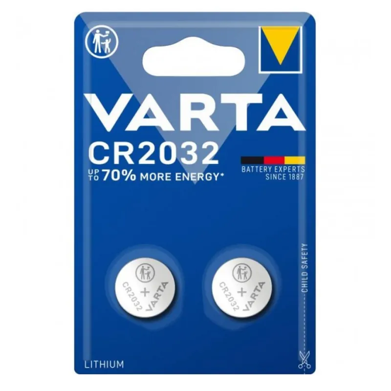 Pile Bouton Lithium VARTA – 3V – CR2032 – Lot de 2 Solde