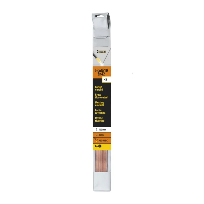 Brasure Enrobée Laiton – Baguette 500MM ? 2MM – Etui 8 Pièces Offre Limitée