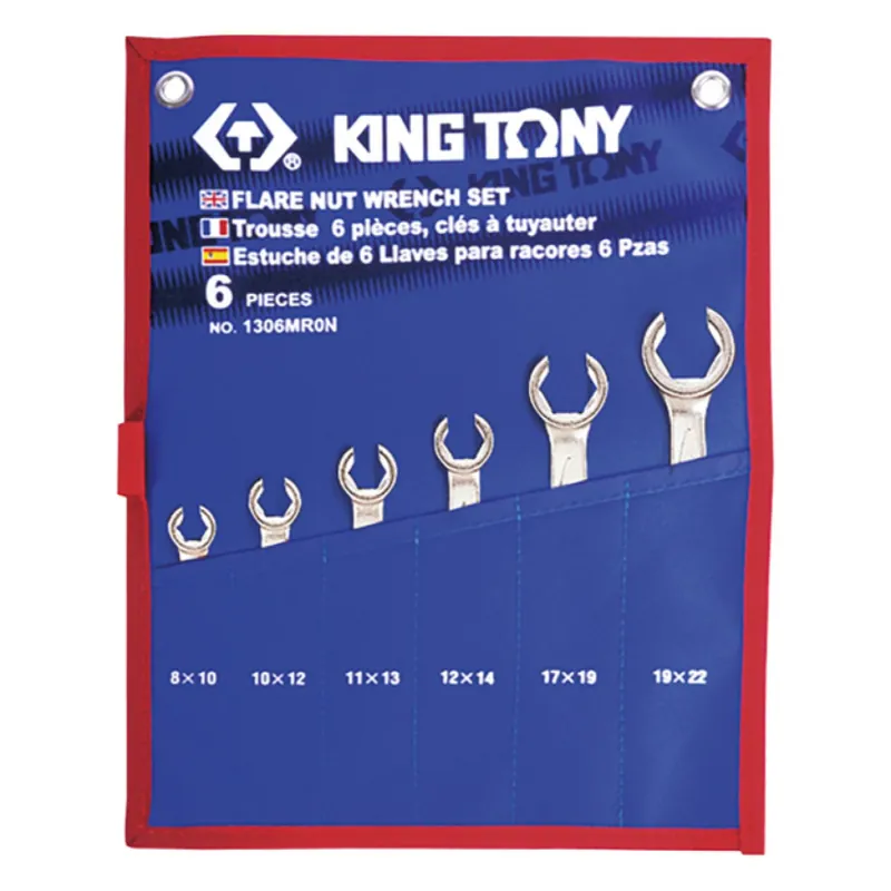 Meilleure Vente Trousse 6 Clés à Tuyauter - King Tony 1306MRN