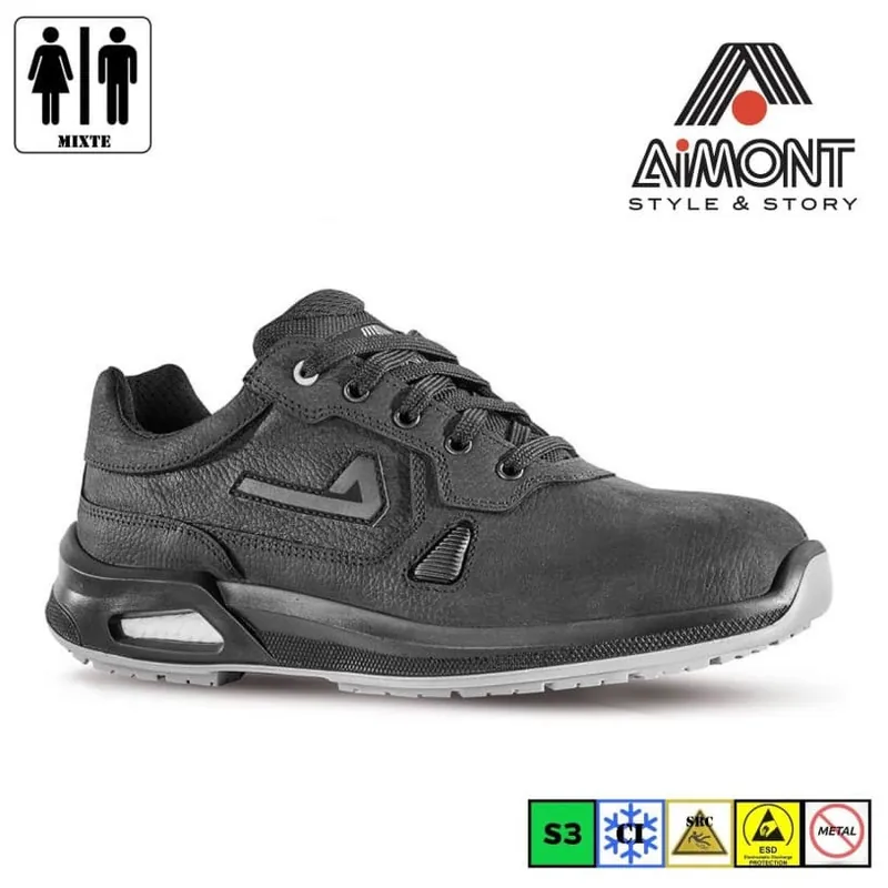 Basket Basse S3 CI SRC ESD VIGOREX? Cuir Nubuck HYDROGEN – Taille 39 Prix Réduit