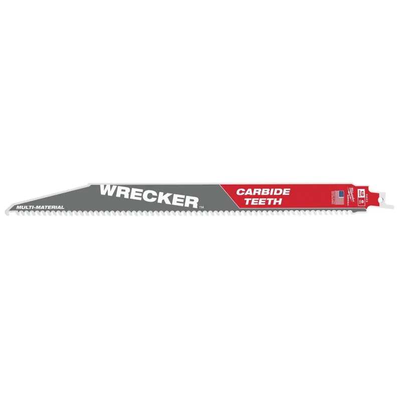 Acheter En Ligne Lame Scie Sabre Démolition Milwaukee? WRECKER - Longueur Utile 250MM, Totale 300 MM