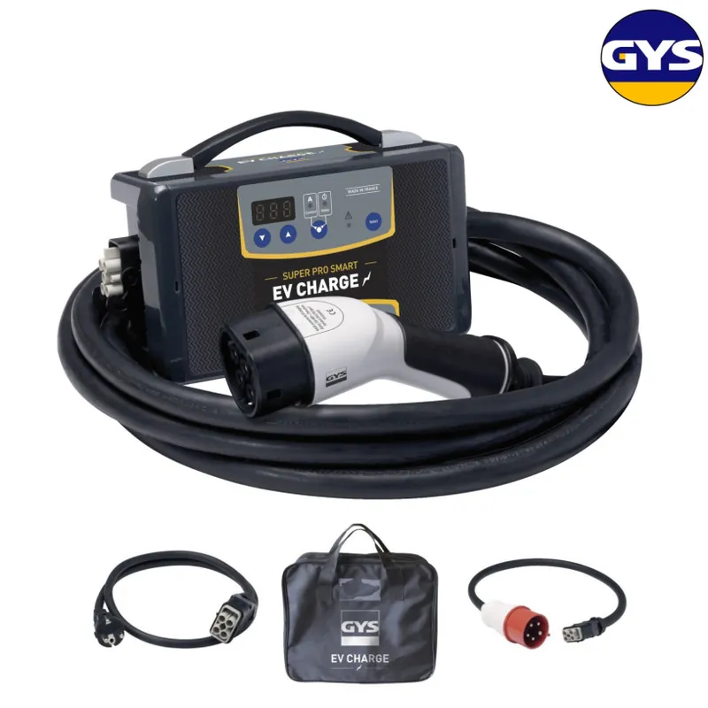 Paiement Sécurisé Borne Charge Véhicule Electriq. – 230V/16A Mono-400V/32A Tri Complète