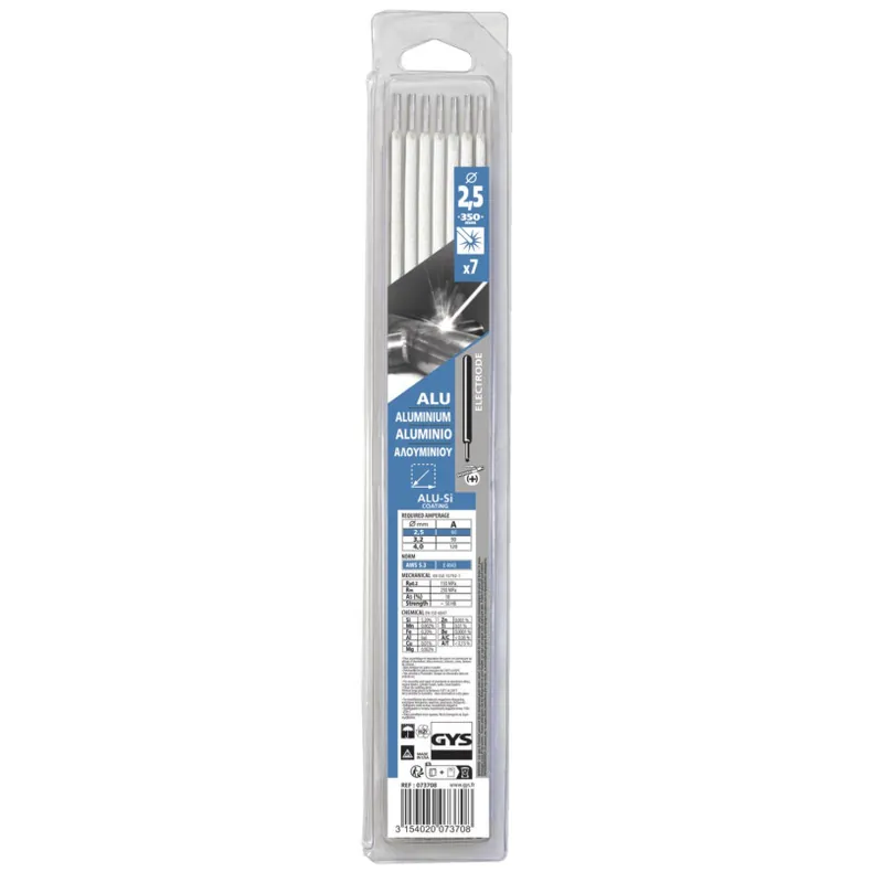 Electrode Enrobée (MMA) Aluminium AlSi5 – Etui 7 Pièces – ? 2,5X350 Offre Spéciale
