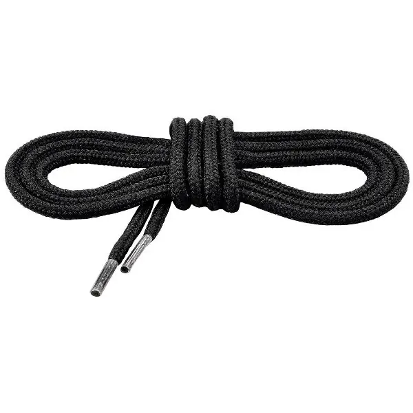 Achat Immédiat Lacets noirs ronde, Noir, Longueur 100cm