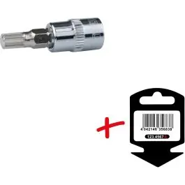 Jusqu'à épuisement Des Stocks Douille tournevis 1/4‘‘ XZN CHROMEplus, M4 - sur carte