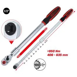 Cliquet télescopique 1/2‘‘, 100 dents Soldes