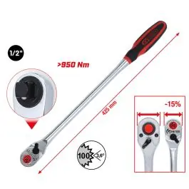 Prix Cassé Cliquet réversible 1/2‘‘ MONSTER , long, 100?dents