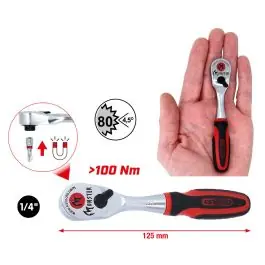 Nouveauté Cliquet réversible porte-embouts MONSTER 1./4‘‘, 72 dents, 125mm
