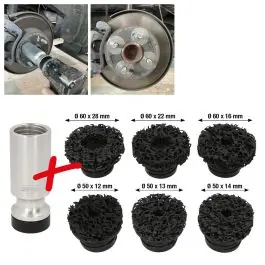 Jeu de disques à poncer les moyeux de roues, ? 50 / 60 mm, 7 pcs Dernier Modèle