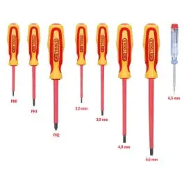 Acheter Direct Jeu de tournevis ERGOTORQUE VDE, PH+fente, 8 pcs