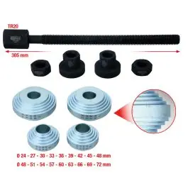 Produit De Marque Jeu d’outils universels pour roulements de roues, 9 pcs, ? 24 – 72 mm
