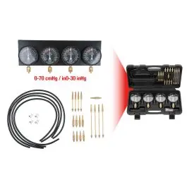 Offre Exclusive Synchroniseur de carburateurs à 4 manomètres, 28 pcs.
