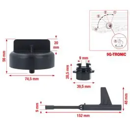 Meilleur Choix Kit de service de vidange pour bo?te de vitesses Mercedes 9G-Tronic, 3?pcs