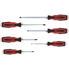 ERGOTORQUEmax Jeu de tournevis 6pcs.Fente+PZ Réduction