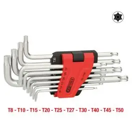 Prix Promo Jeu de clés TORX coudées à têtes sphériques, longues, 10 pcs