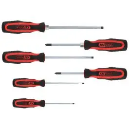 Jeu de tournevis ERGOTORQUEplus, 6 pcs., Fente+PZ Commander Vite