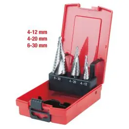 Affaire à Saisir Coffret de forets étagés HSS Co 5, en box PVC 3 pcs