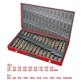 Coffret de forets HSS-G Co 5, 230 pcs., 1-13mm Soldes