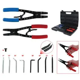 Usine Directe Coffret de pinces à circlips à crémaillère, 20 pcs