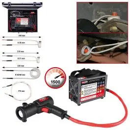 Set de pistolets à chaleur par induction, 5 pcs, 1,5 KW Authentique