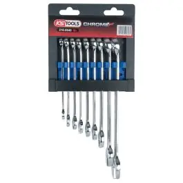 Prix Choc Jeu de clés mixtes inclinées CHROMEplus, 9 pcs.
