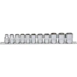 Livraison Express Jeu de douilles 3/8‘‘ 6 pans, 11 pcs. 8-19 mm