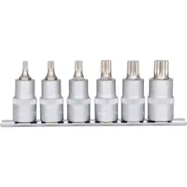 Jeu de douilles tournevis 1/2‘‘, XZN, 6 pcs., M5-M14 Populaire
