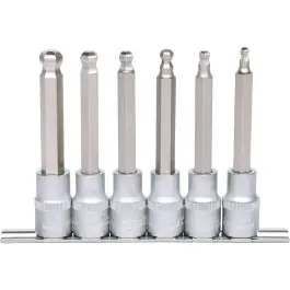 Offre Limitée Jeu de douilles tournevis 1/2‘‘ 6 pans, longues, 6 pcs