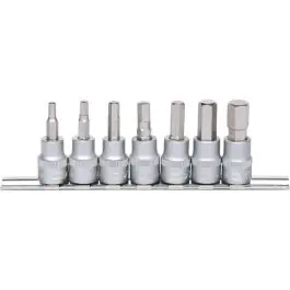 Prix Choc Jeu de douilles tournevis 3/8‘‘ 6 pans, 7 pcs