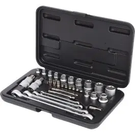 Populaire Coffret de douilles et accessoires TORX 1/4‘‘ +3/8‘‘ +1/2‘‘, 31 pcs