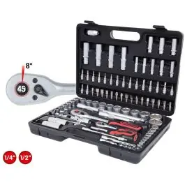 Coffret de douilles 1/4‘‘ + 1/2‘‘, 96 pcs Commander Vite