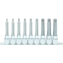 Top Vente Jeu de douilles 1/2‘‘ RIBE CHROMEplus, longue, 9 pcs. M5-M14