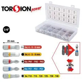 Prix Promo Assortiment d’embouts TORSIONpower, 108?pcs