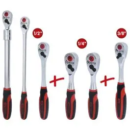 Coffret de cliquets réversibles Monster, 6 pcs 1/4‘‘ + 3/8‘‘ + 1/2‘‘ Offre Exclusive