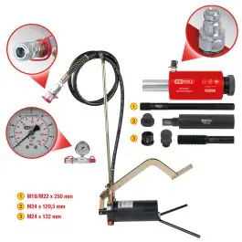 Système hydraulique 16t, avec pompe hydraulique et manomètre, 15 pcs Vente Directe