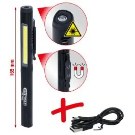 Prix Promo Lampe d’inspection UltimateBEAM à bande LED COB de 350?lumens avec spot?UV à LED et pointeur laser