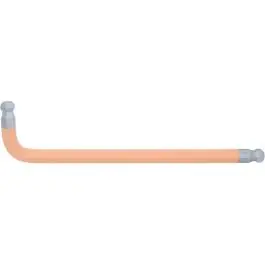 Clé male 6 pans à double tête sphérique extra-longue, 17?mm, orange clair Expédition Rapide