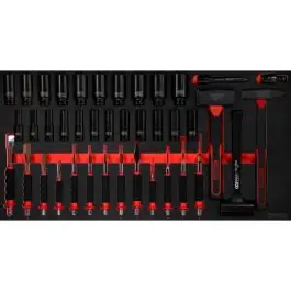 Offre Spéciale Jeu de marteaux et de clé à douille d’impact SCS 1/2‘‘ , 40?pcs, module 1.1/3