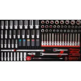 Prix Bas SCS 1/2‘‘ Module de douille, 86 pcs, modules système 1.1/3